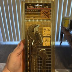 Vtg TestRite 2-pc Self-Adjusting Wrench Set