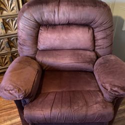 Mauve/reddish Swivel Rocker Recliner Just Steam Cleaned