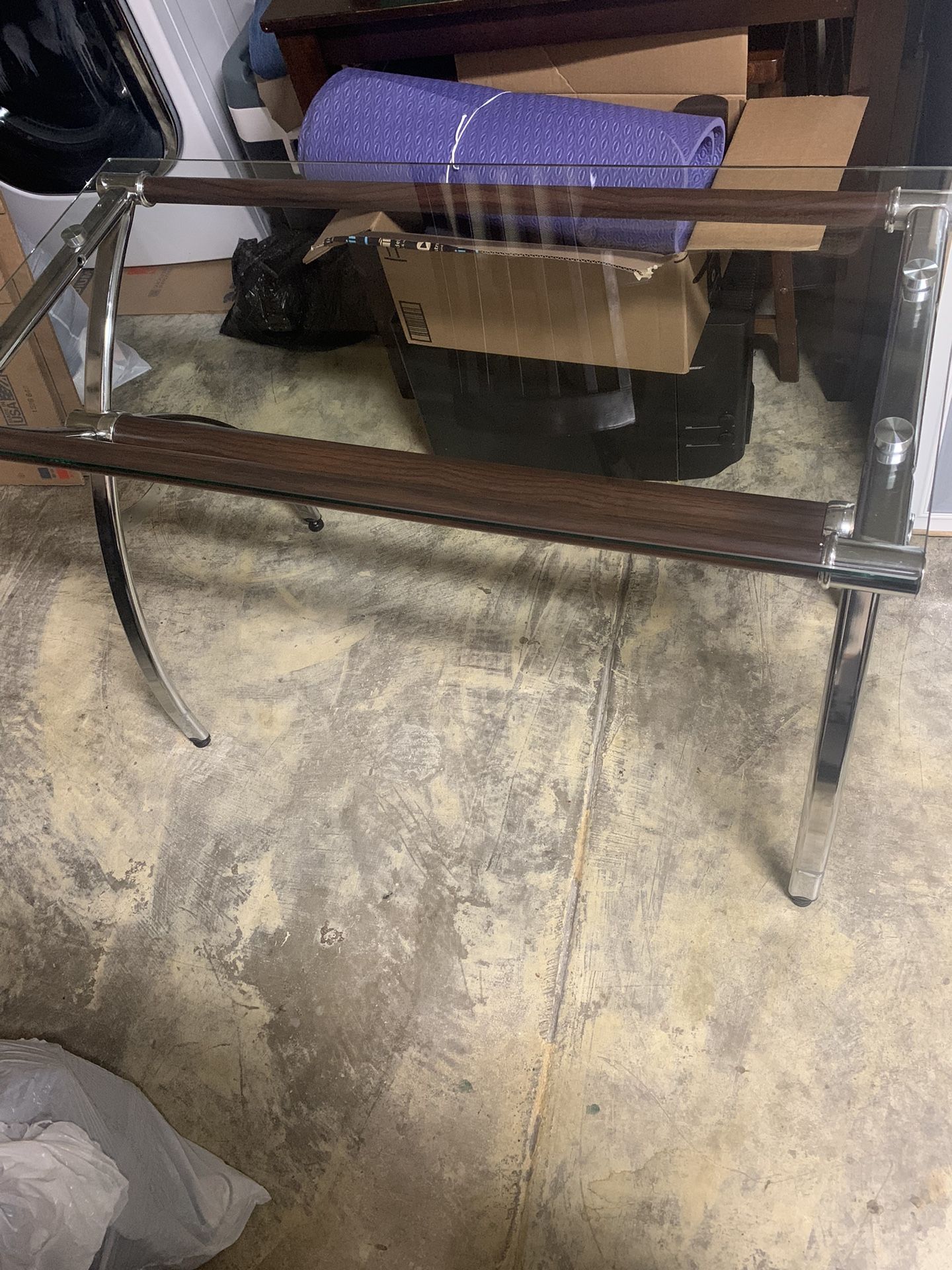 Glass Desk