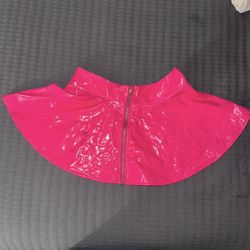 iHeartRaves Hot Pink Micro Skater Skirt