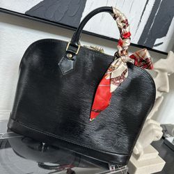 Louis Vuitton Alma PM Epi Black Handbag