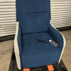 Velvet Power Lift Recliner with SL-Track Massage