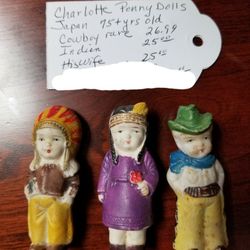 Rare 75+ year old Charlotte Penny Dolls