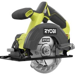 NEW RYOBI ONE+ 18V Cordless 5 1/2 in
Circular Saw (Tool Only)