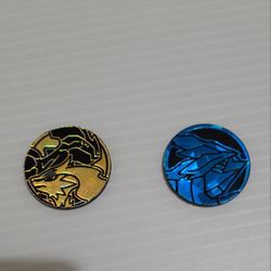 Lot Of Two Pokemon Large Plastic Coins