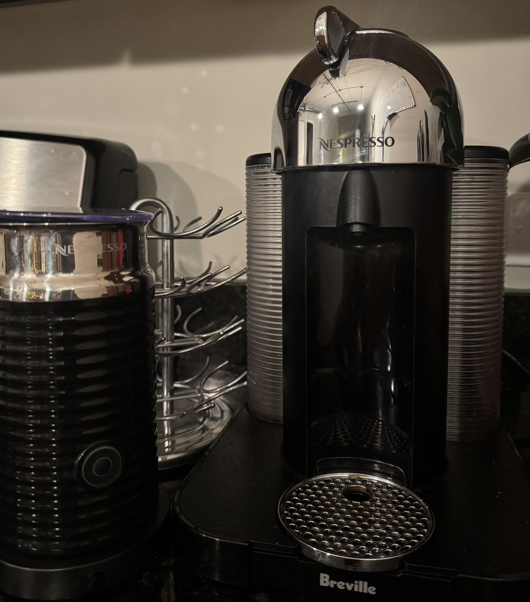 Nespresso Vertuo by Breville + Frother + Pod Stand + Grinder