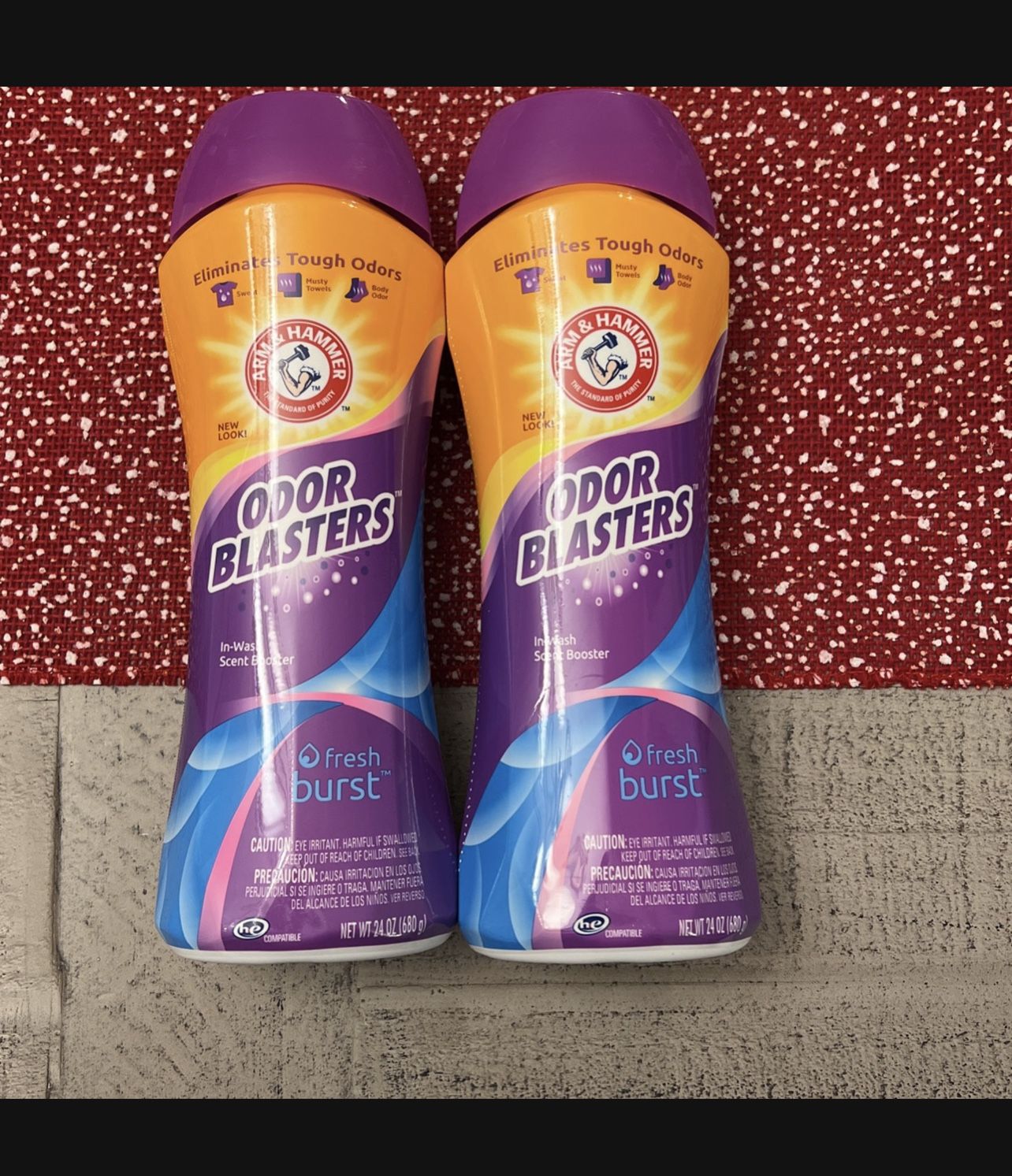 2 - ARM & HAMMER Odor Blasters Fresh Burst In-Wash Laundry Scent Booster, 24 oz Bottle