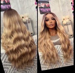 Human Hair Blended Lace Front Wig