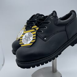 Steel Toe Leather Upper Men’s Work Oxford Comfortable Insoles Shoes