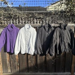 Lot Of 4 H&m Water Repellent Jackets Sz L