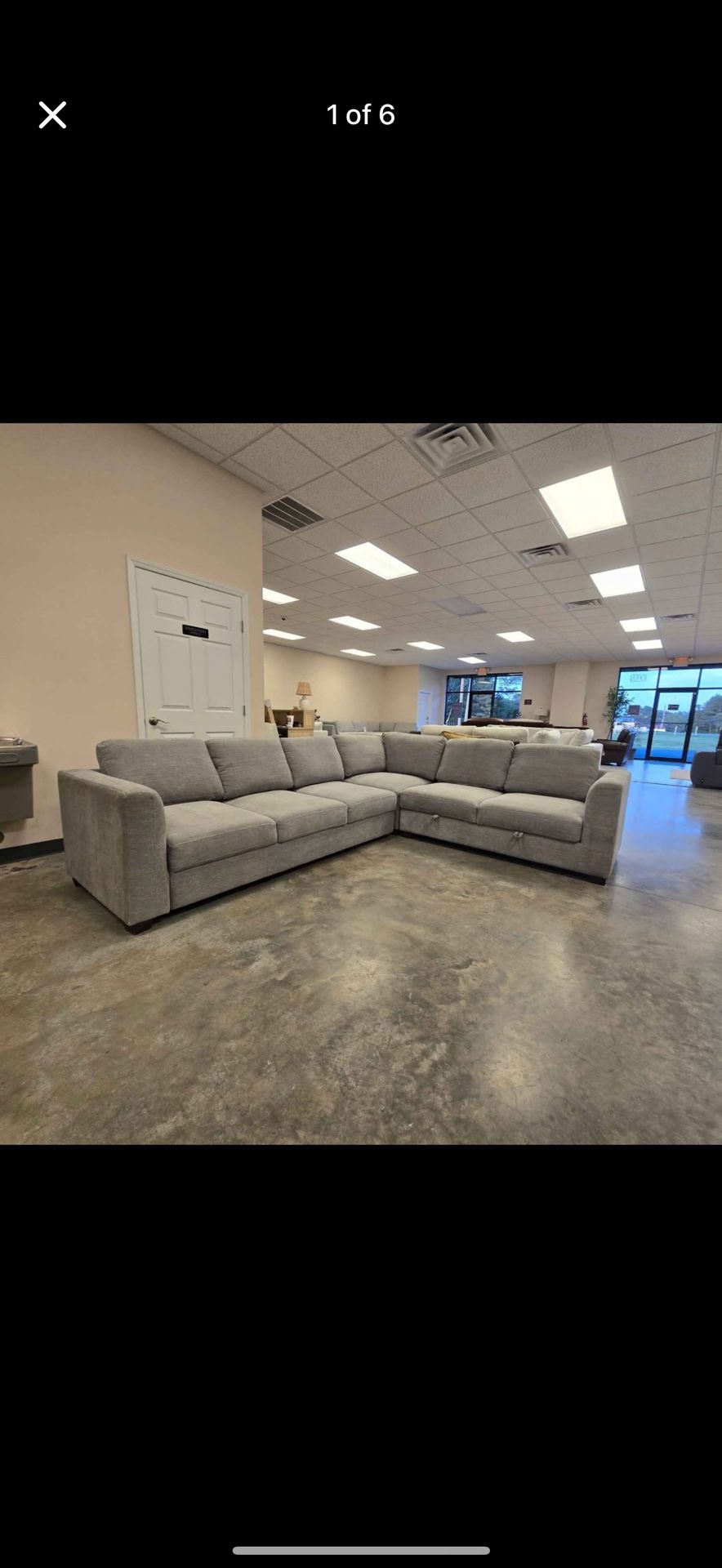 New Thomasville Caler Sleeper Sectional w/ Storage