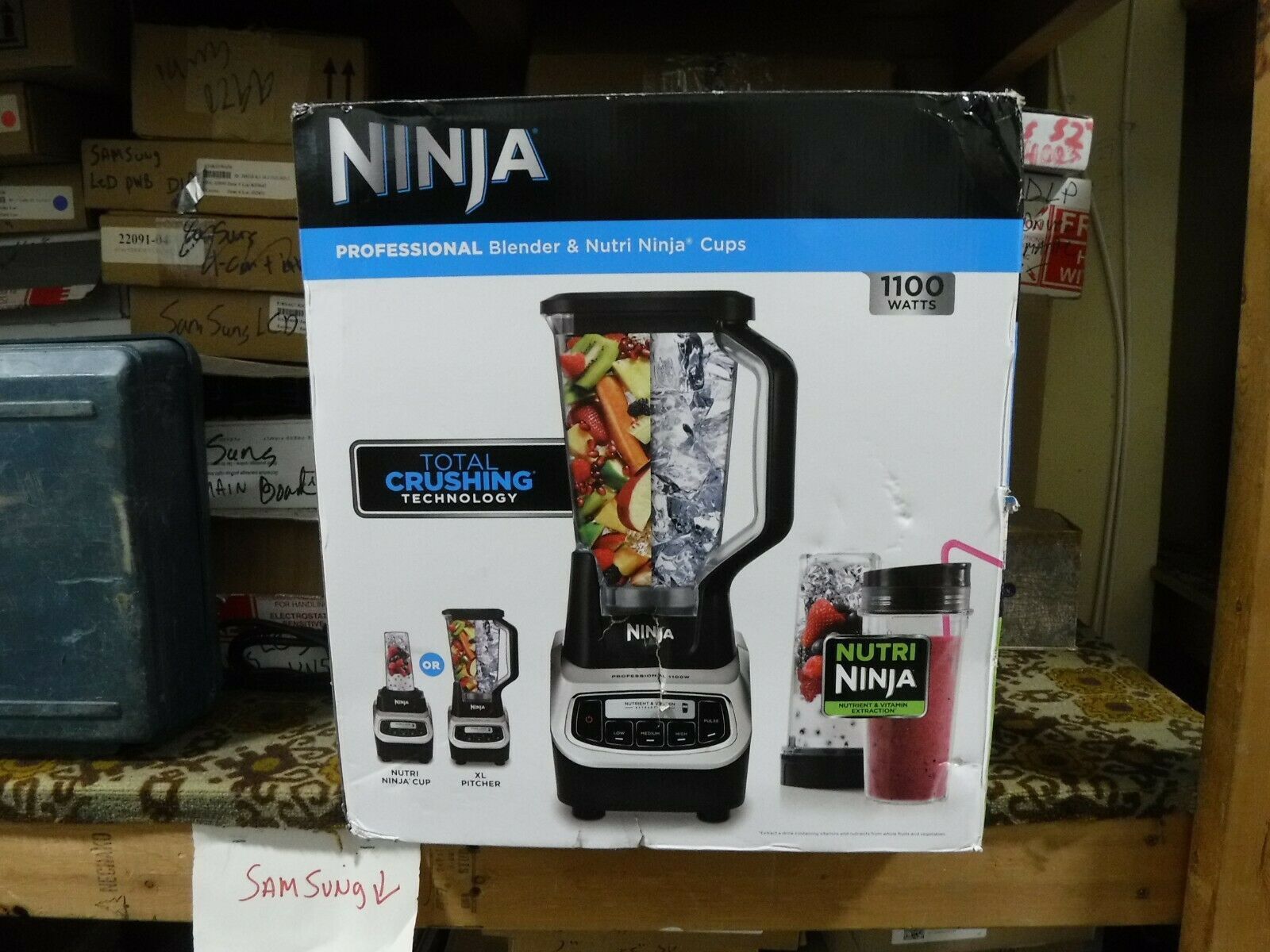 Ninja Professional Blender & Nutri Ninja Cups BL621