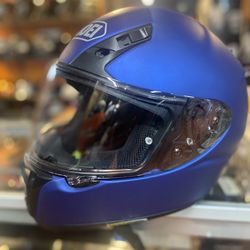Shoei Matte Blue Rfsr With Transition Shield $340
