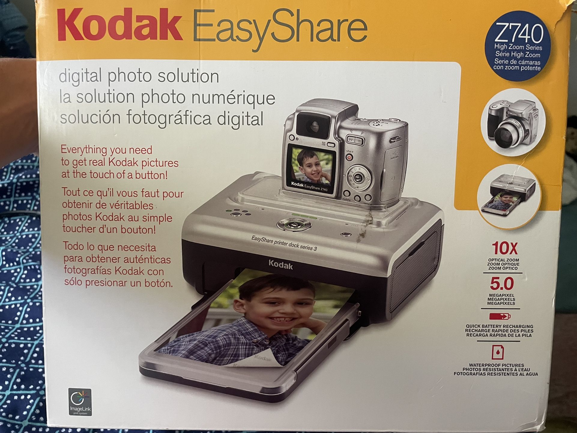 Kodak Easy Share Z740 Camera Plus Printer, Photo Printer Film And Ink