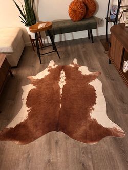 Faux Cow skin rug