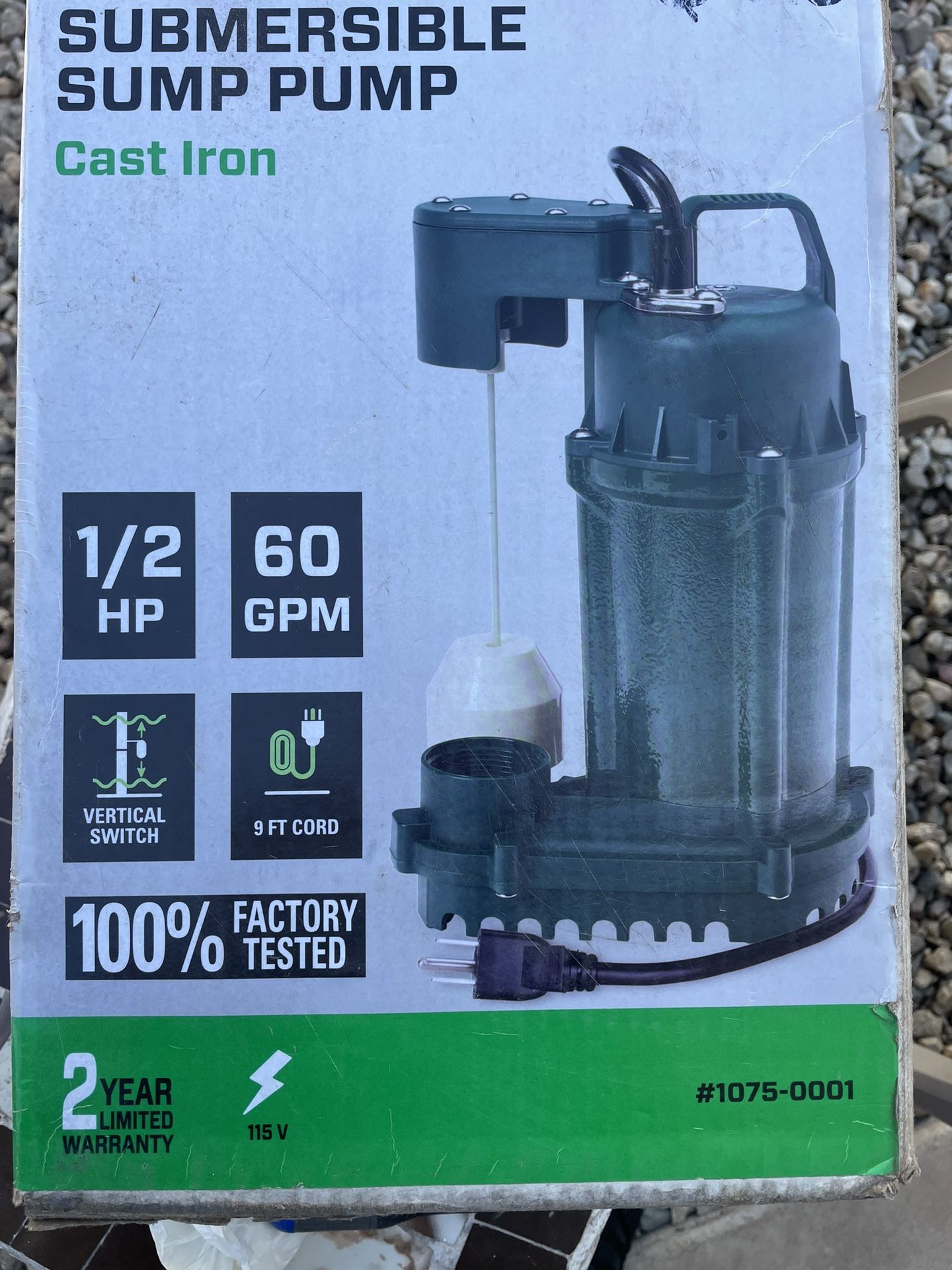 Exelente bomba submarina de metal marca zoeller nueva es de 1/2 HP NUEVA $80