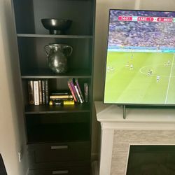 Brimnes IKEA Black 2 Drawer 4 Shelf Unit 