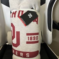Oklahoma Sooner Sweatshirt Blanket 