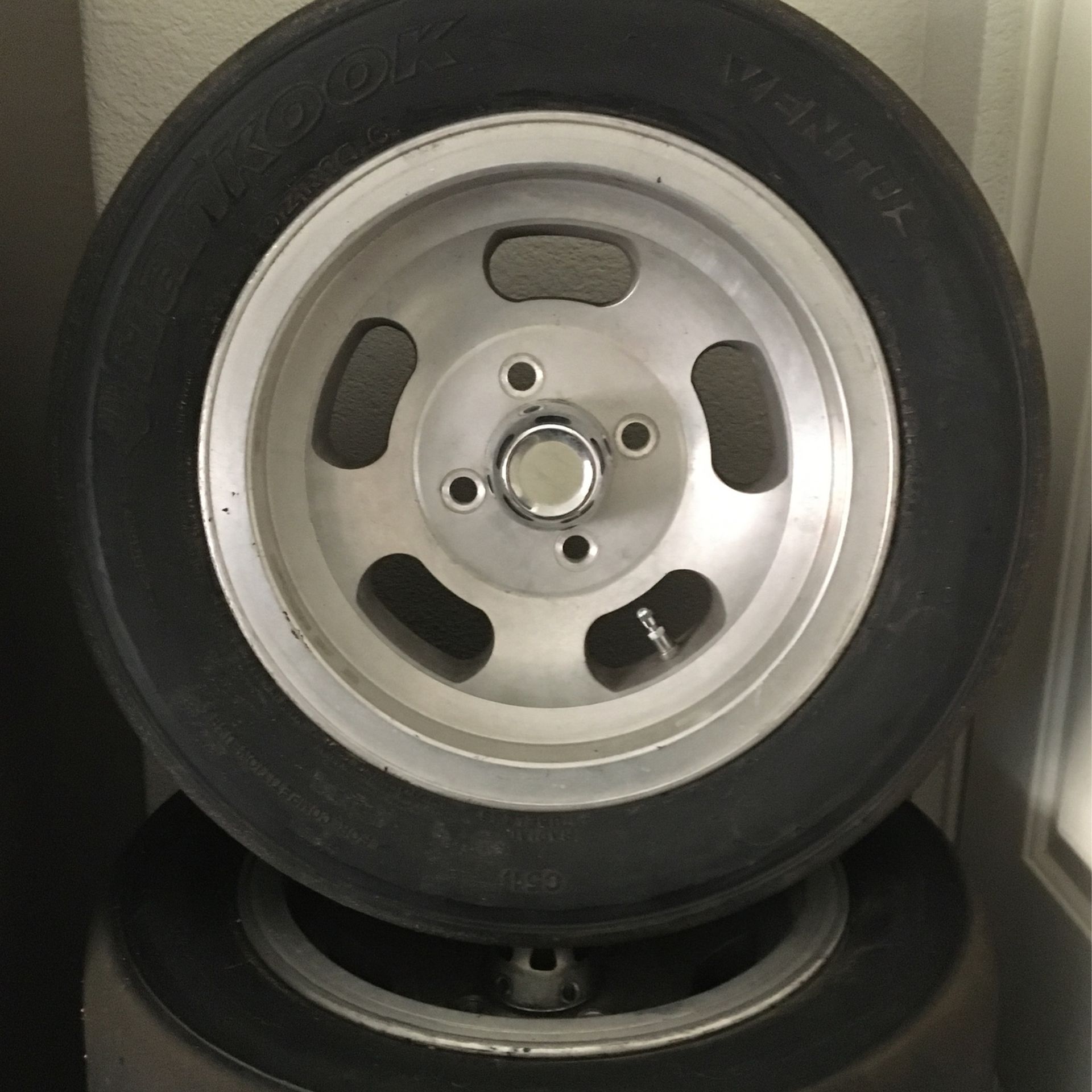Set Of 4 Hankook 225/50ZR14 Ventus Semi Slick Tires And Rims for Sale