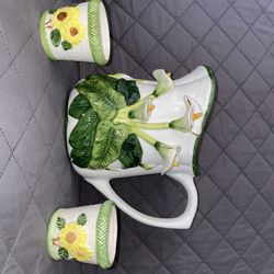 Ceramic Lilly  Pitcher