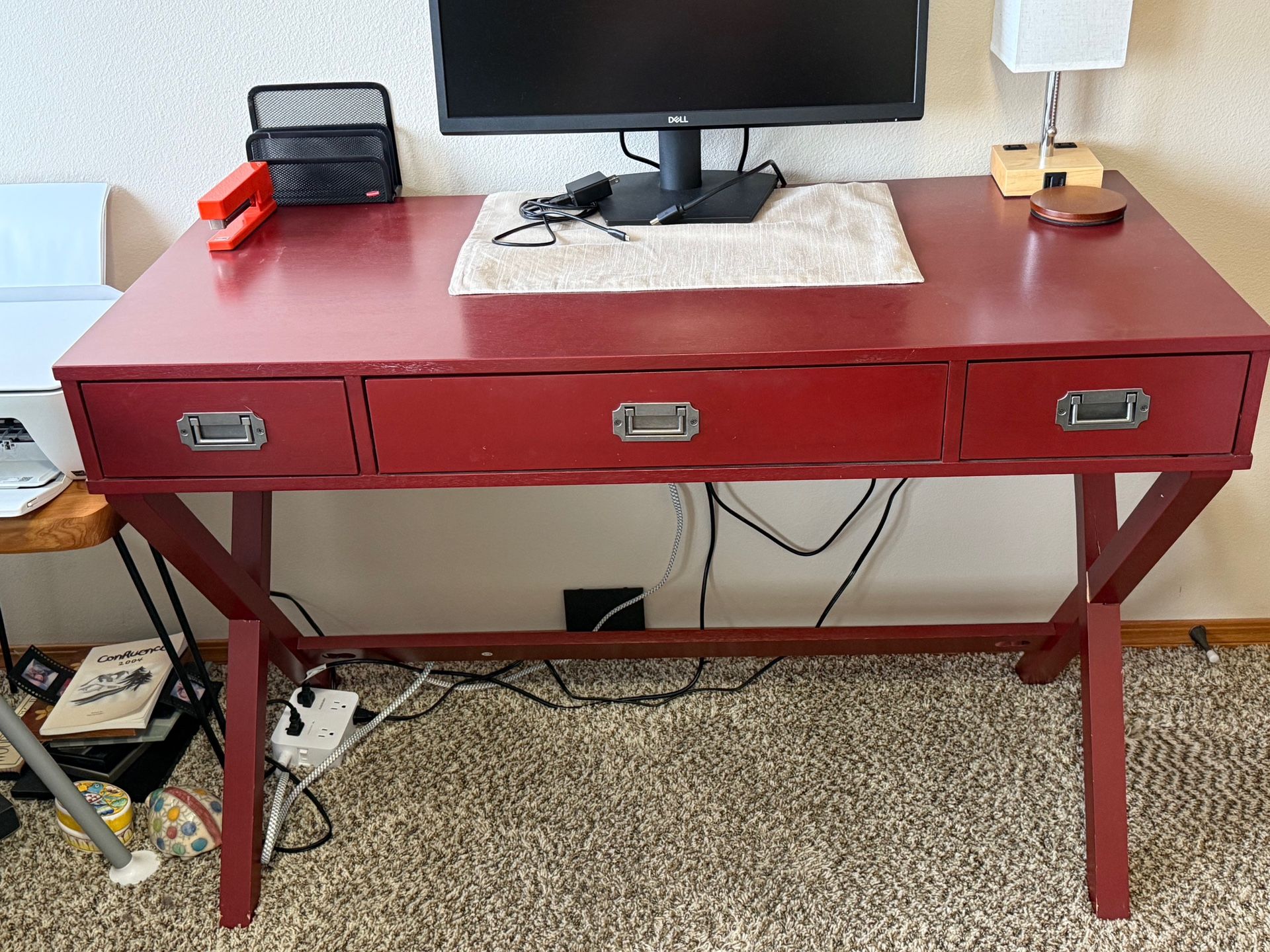 Home Office Desk and Succulents 
