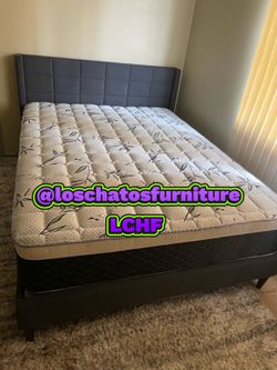 New bed frame with mattress
