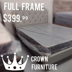 Grey Frame With Mattress Included 