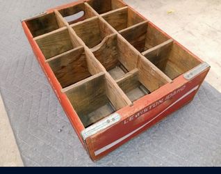 Vintage Coca-Cola wooden crate.