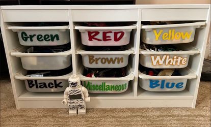 Bulk Legos with storage