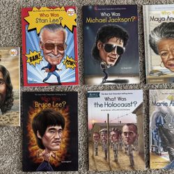 BOOKS!  Who Was; Ages 8-12; Grades 3-7
