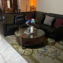 L Shaped Leather Couch