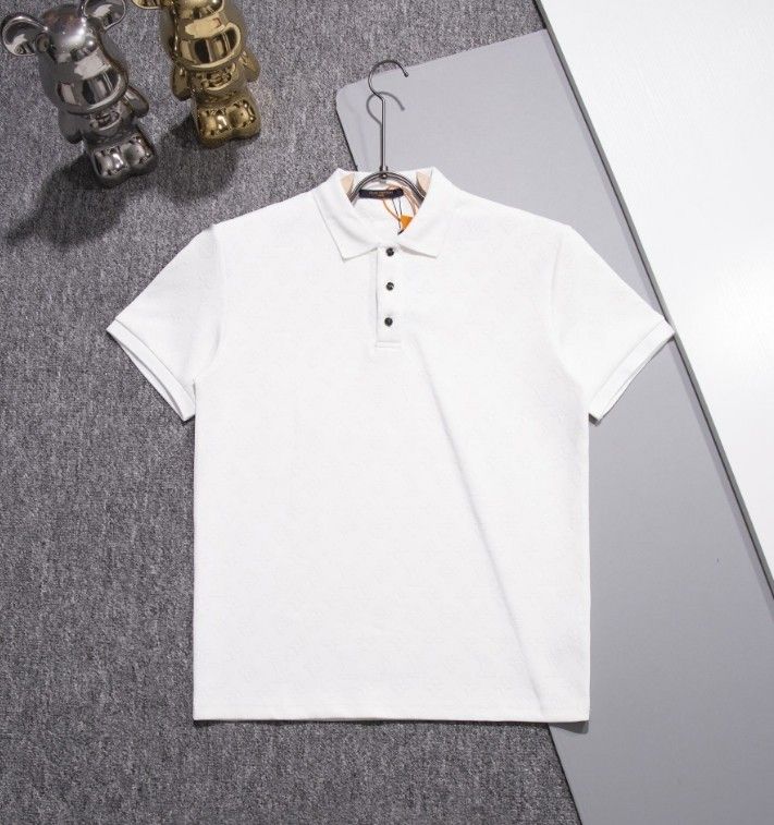 LV White Embossed Letter Ttshirt