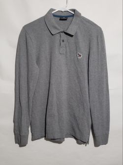 PAUL SMITH POLO SHIRT ZEBRA LOGO EMBROIDERED  MENS SIZE SMALL 