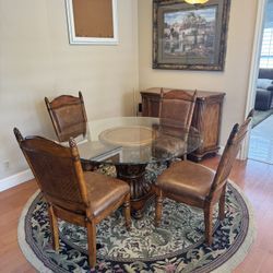 Solid wood Tommy Bahama dining And bedroom Set And couch Set 