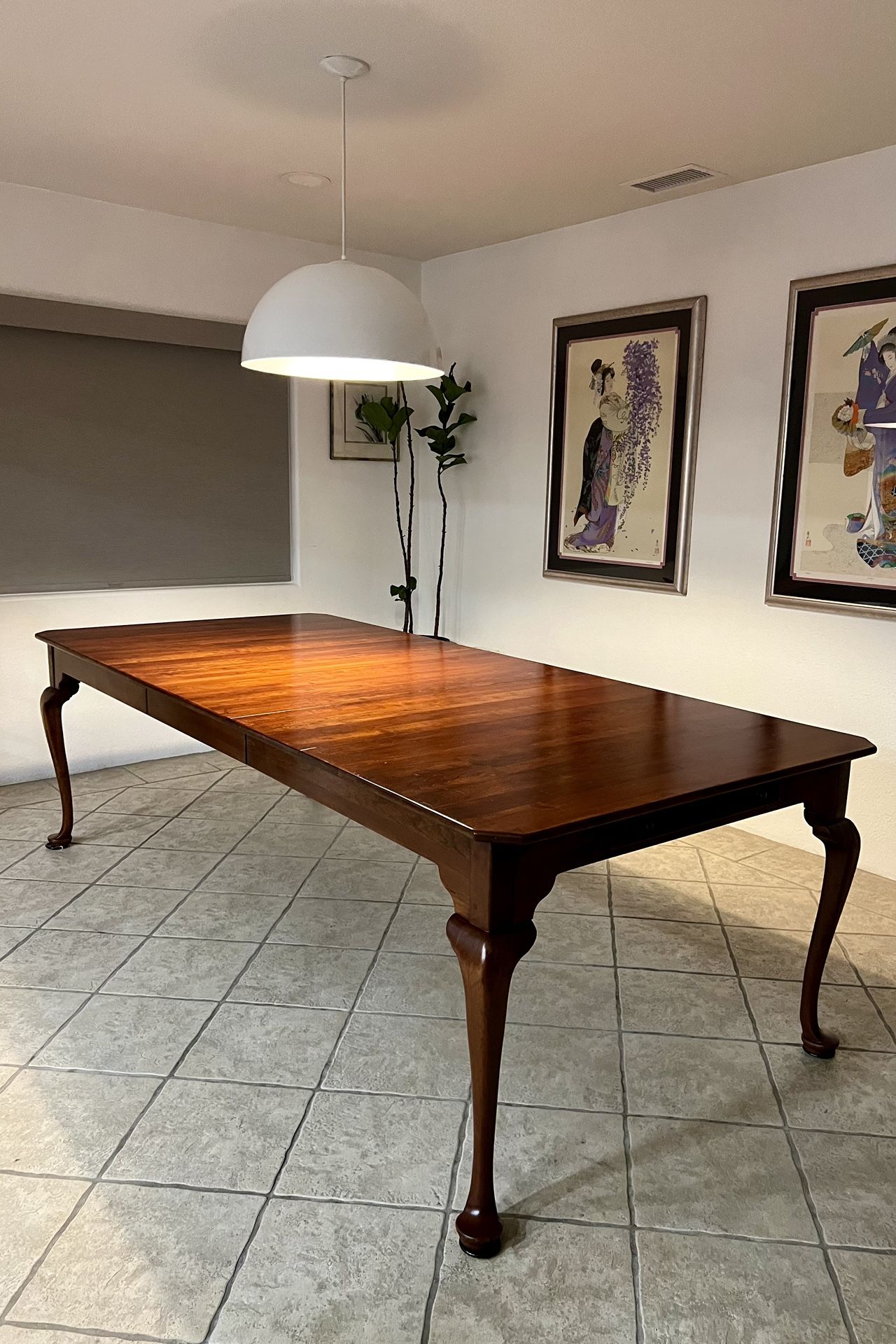 Large Solid Wood Dining Table