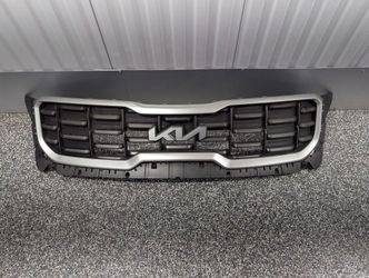 OEM 2023-2024 Kia Telluride Front Bumper Grille Upper Radiator W/ Emblem Logo