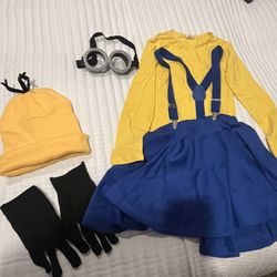 Girls Minion 6-8 Halloween Costume