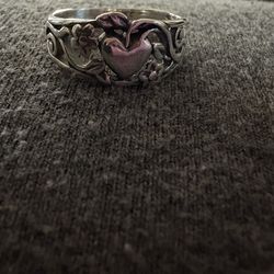 James Avery Retired Heart and vine ring