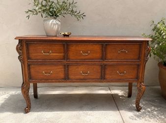 Elegant Six-Drawer Buffet Server