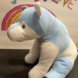 ERIC CARLE -  BLUE POLAR BEAR - 10 INCH - WHAT DO YOU HEAR - LIKE NEW