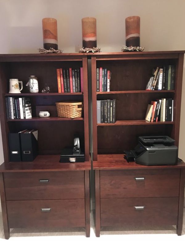 Crate And Barrel Preston Home Office Collection Dark Cherry Desk