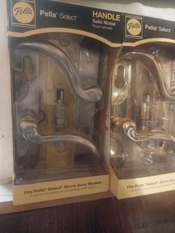 NIB Pella Select Storm Door Handles w/locks