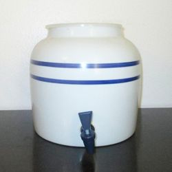 Blue Striped Water Dispenser