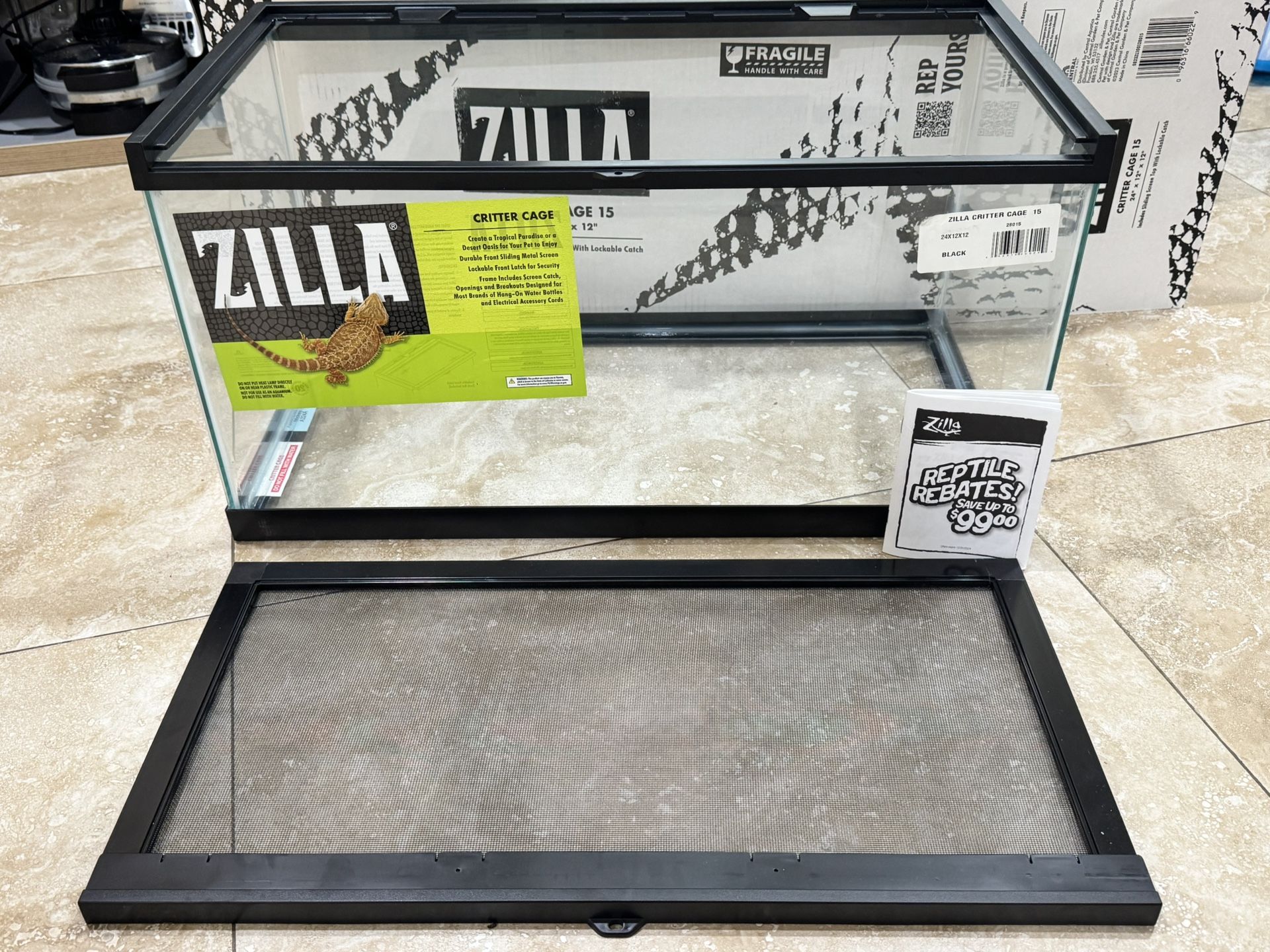 ZILLA critter cage 15 BRAND NEW