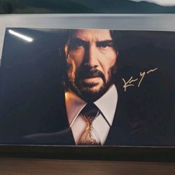 SIGNED JOHN WICK POSTER W/COA
