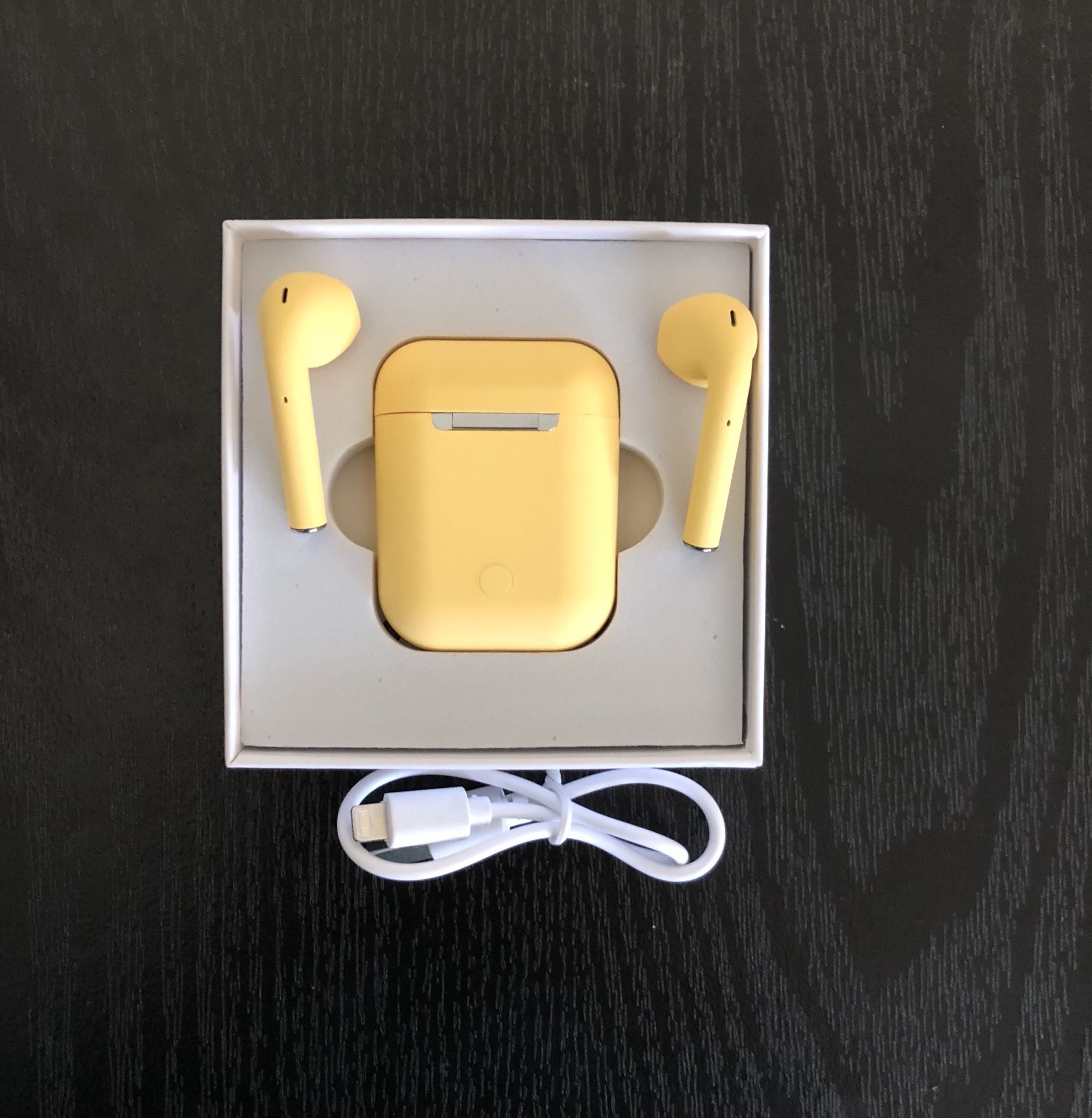 Bluetooth Wireless Earpods Earbuds Earphone APPLE AirPods IPHONE 6 7 8 X XR XS 11 MAX PRO Plus Android Yellow