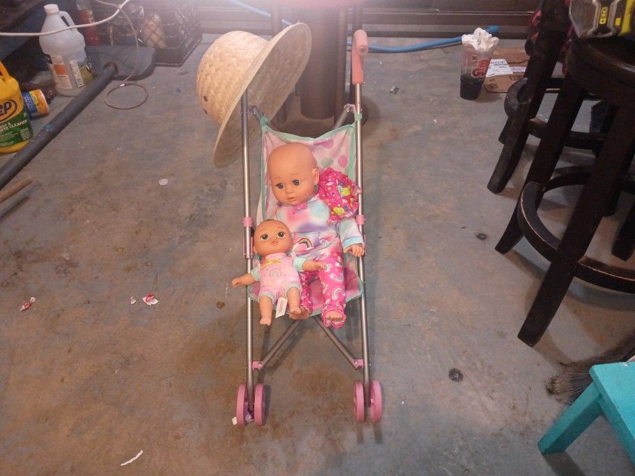 Stroller W/ Dolls