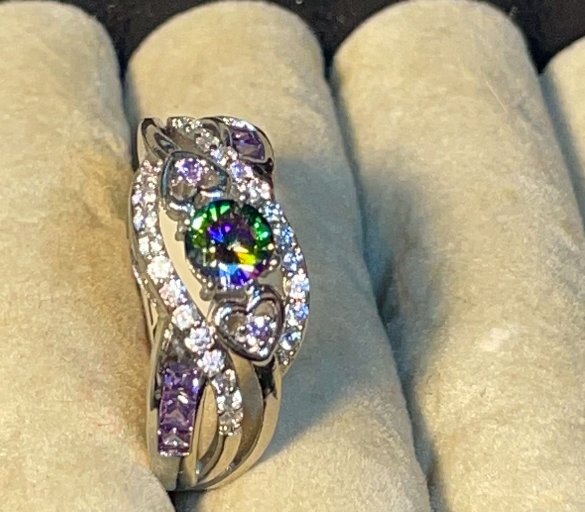 Womens Fashion Double X Ring, Hollow out Diamond Inlaid Size 5-11,Women Ring Trendy Creative New X Shaped Zircon Rings Gifts for Birthday Anniversary 