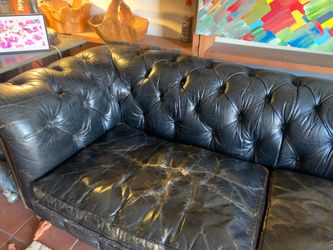 Leather sofas