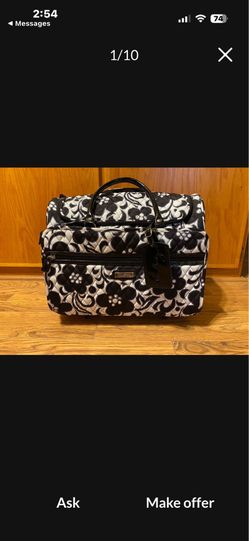 Vera Bradley Night And Day Rolling Travel Tote Luggage
